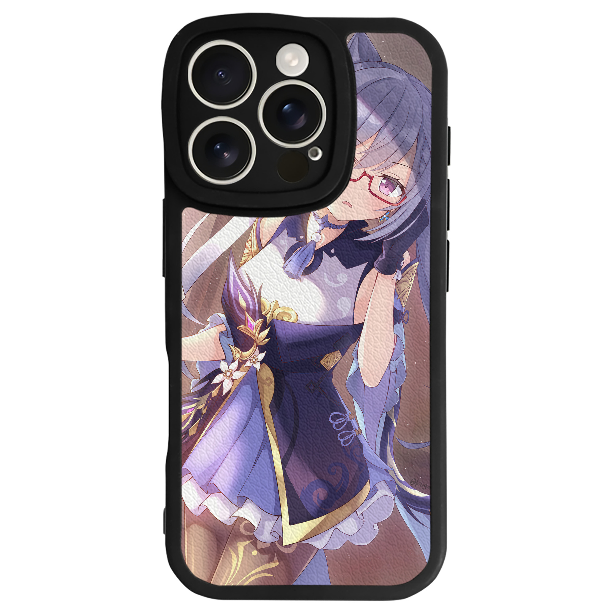 げんし神 genshin 【iPhone 16シリーズ対応】シリコンスマホケース（レザー調） 材質：シリコン